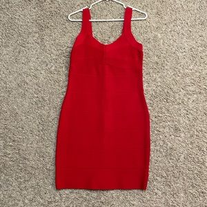 Hot Miami Styles Bandage Dress- Women’s Large- Red